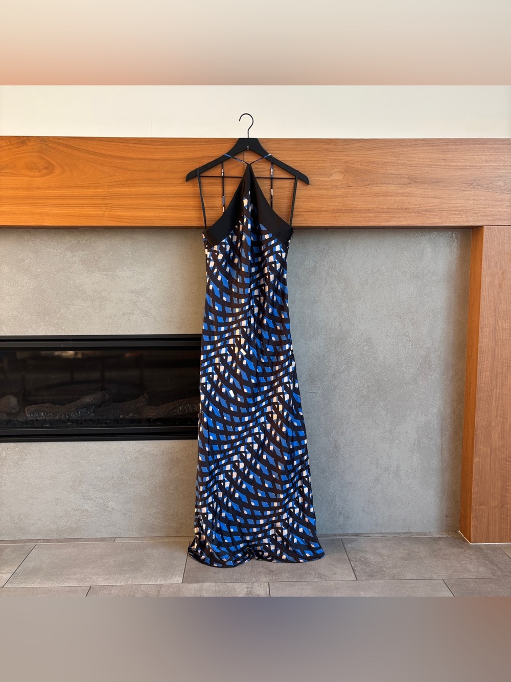 STAUD CUBISM DRESS - ARGYLE BLACK, SIZE L - Picture 6 of 16
